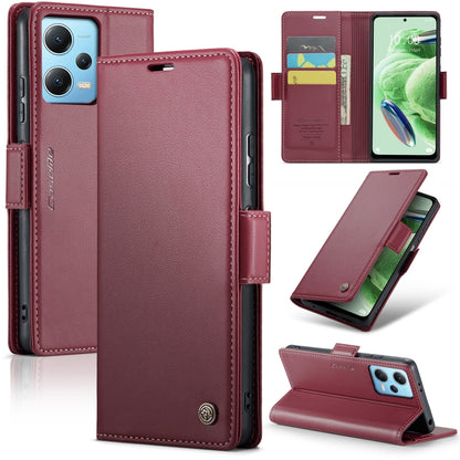 CaseMe 023 Butterfly Buckle Litchi Texture RFID Anti-theft Leather Phone Case, For Xiaomi Poco X5 Pro 5G, For Xiaomi Poco X5 5G, For Xiaomi Redmi 11A/12C, For Xiaomi 13 Lite