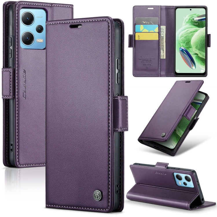 CaseMe 023 Butterfly Buckle Litchi Texture RFID Anti-theft Leather Phone Case, For Xiaomi Poco X5 Pro 5G, For Xiaomi Poco X5 5G, For Xiaomi Redmi 11A/12C, For Xiaomi 13 Lite