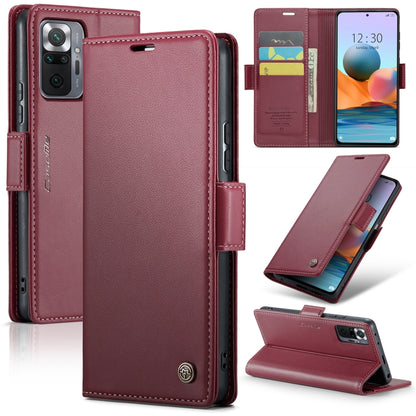 CaseMe 023 Butterfly Buckle Litchi Texture RFID Anti-theft Leather Phone Case, For Xiaomi Redmi Note 10 4G/Note 10S, For Xiaomi Redmi Note 10 Pro Max, For Xiaomi Mi 10T 5G／10T Pro 5G, For Xiaomi Redmi Note 9S/Note 9 Pro/Note 9 Pro Max
