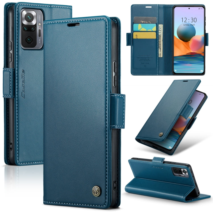 CaseMe 023 Butterfly Buckle Litchi Texture RFID Anti-theft Leather Phone Case, For Xiaomi Redmi Note 10 4G/Note 10S, For Xiaomi Redmi Note 10 Pro Max, For Xiaomi Mi 10T 5G／10T Pro 5G, For Xiaomi Redmi Note 9S/Note 9 Pro/Note 9 Pro Max