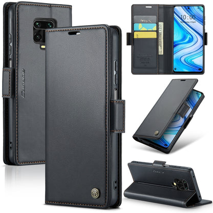 CaseMe 023 Butterfly Buckle Litchi Texture RFID Anti-theft Leather Phone Case, For Xiaomi Redmi Note 10 4G/Note 10S, For Xiaomi Redmi Note 10 Pro Max, For Xiaomi Mi 10T 5G／10T Pro 5G, For Xiaomi Redmi Note 9S/Note 9 Pro/Note 9 Pro Max