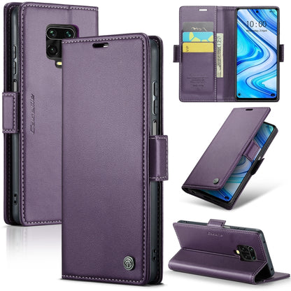 CaseMe 023 Butterfly Buckle Litchi Texture RFID Anti-theft Leather Phone Case, For Xiaomi Redmi Note 10 4G/Note 10S, For Xiaomi Redmi Note 10 Pro Max, For Xiaomi Mi 10T 5G／10T Pro 5G, For Xiaomi Redmi Note 9S/Note 9 Pro/Note 9 Pro Max