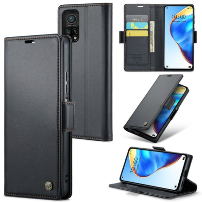 CaseMe 023 Butterfly Buckle Litchi Texture RFID Anti-theft Leather Phone Case, For Xiaomi Redmi Note 10 4G/Note 10S, For Xiaomi Redmi Note 10 Pro Max, For Xiaomi Mi 10T 5G／10T Pro 5G, For Xiaomi Redmi Note 9S/Note 9 Pro/Note 9 Pro Max