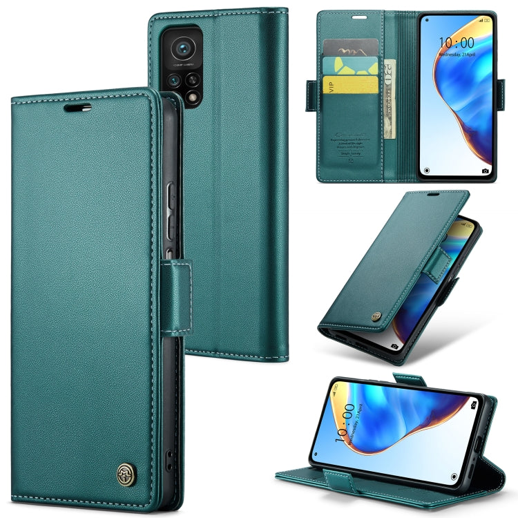 CaseMe 023 Butterfly Buckle Litchi Texture RFID Anti-theft Leather Phone Case, For Xiaomi Redmi Note 10 4G/Note 10S, For Xiaomi Redmi Note 10 Pro Max, For Xiaomi Mi 10T 5G／10T Pro 5G, For Xiaomi Redmi Note 9S/Note 9 Pro/Note 9 Pro Max