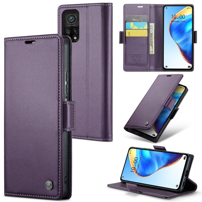 CaseMe 023 Butterfly Buckle Litchi Texture RFID Anti-theft Leather Phone Case, For Xiaomi Redmi Note 10 4G/Note 10S, For Xiaomi Redmi Note 10 Pro Max, For Xiaomi Mi 10T 5G／10T Pro 5G, For Xiaomi Redmi Note 9S/Note 9 Pro/Note 9 Pro Max