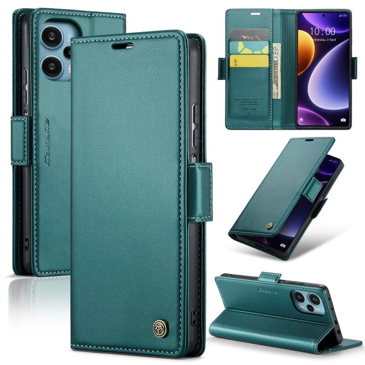 CaseMe 023 Butterfly Buckle Litchi Texture RFID Anti-theft Leather Phone Case, For Xiaomi 13T/13T Pro, For Xiaomi Poco F5 5G/Redmi Note 12 Turbo 5G, For Xiaomi Redmi Note 12 4G Global, For Xiaomi Redmi Note 12 Pro+ 5G Global