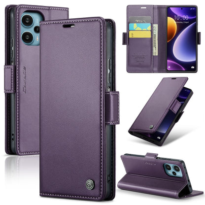 CaseMe 023 Butterfly Buckle Litchi Texture RFID Anti-theft Leather Phone Case, For Xiaomi 13T/13T Pro, For Xiaomi Poco F5 5G/Redmi Note 12 Turbo 5G, For Xiaomi Redmi Note 12 4G Global, For Xiaomi Redmi Note 12 Pro+ 5G Global