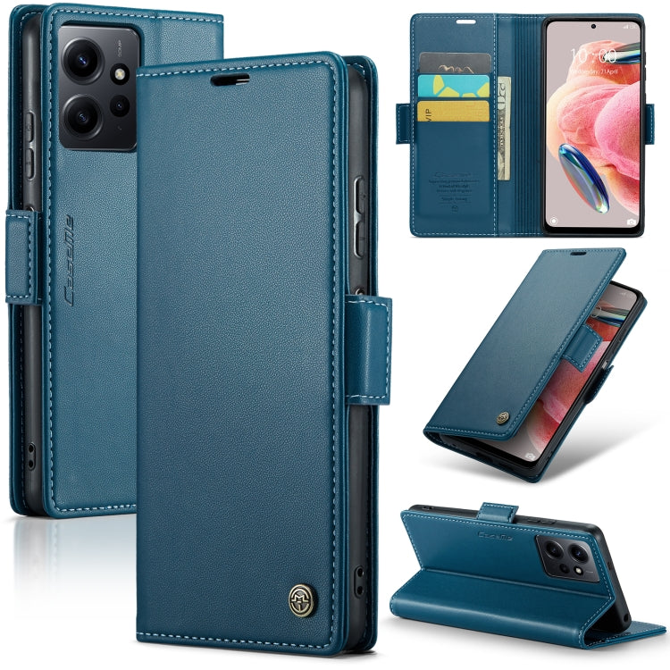 CaseMe 023 Butterfly Buckle Litchi Texture RFID Anti-theft Leather Phone Case, For Xiaomi 13T/13T Pro, For Xiaomi Poco F5 5G/Redmi Note 12 Turbo 5G, For Xiaomi Redmi Note 12 4G Global, For Xiaomi Redmi Note 12 Pro+ 5G Global
