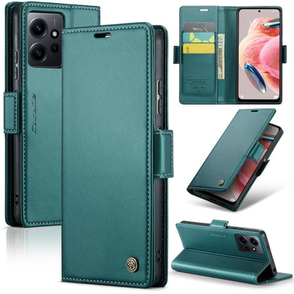 CaseMe 023 Butterfly Buckle Litchi Texture RFID Anti-theft Leather Phone Case, For Xiaomi 13T/13T Pro, For Xiaomi Poco F5 5G/Redmi Note 12 Turbo 5G, For Xiaomi Redmi Note 12 4G Global, For Xiaomi Redmi Note 12 Pro+ 5G Global