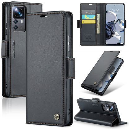 CaseMe 023 Butterfly Buckle Litchi Texture RFID Anti-theft Leather Phone Case, For Xiaomi 13 Pro, For Xiaomi 13, For Xiaomi 12T /12T Pro/Redmi K50 Ultra, For Xiaomi 12 / 12X / 12S