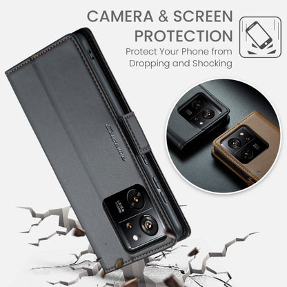 CaseMe 023 Butterfly Buckle Litchi Texture RFID Anti-theft Leather Phone Case, For Xiaomi 13T/13T Pro, For Xiaomi Poco F5 5G/Redmi Note 12 Turbo 5G, For Xiaomi Redmi Note 12 4G Global, For Xiaomi Redmi Note 12 Pro+ 5G Global