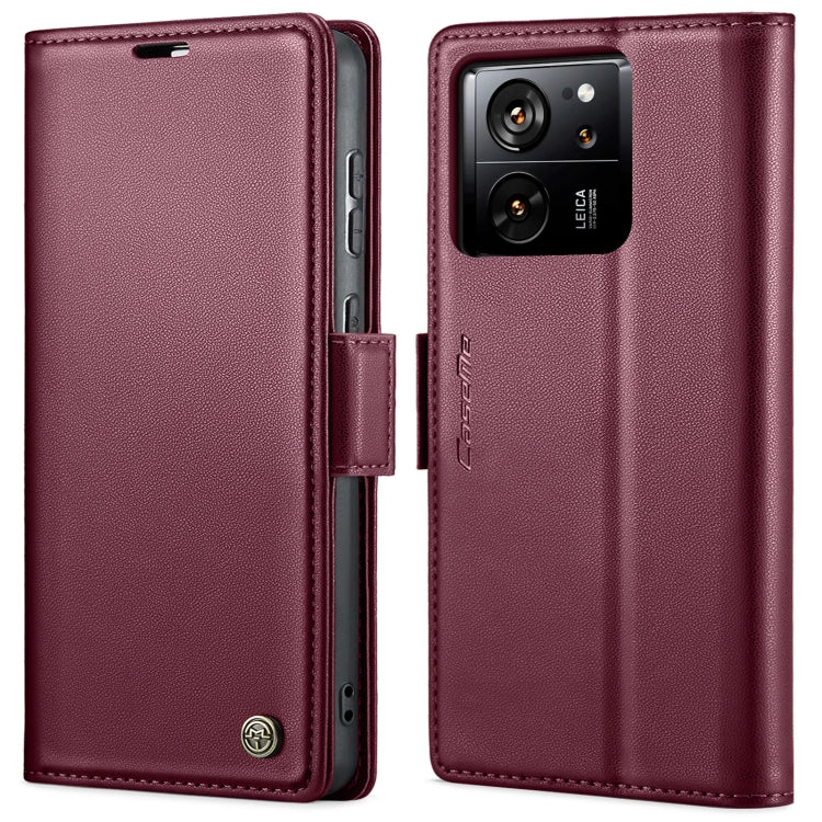 CaseMe 023 Butterfly Buckle Litchi Texture RFID Anti-theft Leather Phone Case, For Xiaomi 13T/13T Pro, For Xiaomi Poco F5 5G/Redmi Note 12 Turbo 5G, For Xiaomi Redmi Note 12 4G Global, For Xiaomi Redmi Note 12 Pro+ 5G Global