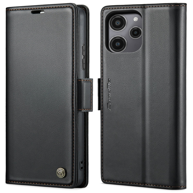 CaseMe 023 Butterfly Buckle Litchi Texture RFID Anti-theft Leather Phone Case, For Xiaomi Redmi Note 13 5G, For Xiaomi Redmi Note 13 Pro+ 5G, For Xiaomi Redmi Note 13 Pro 5G, For Xiaomi Redmi 12 4G／12 5G／Note 12R／POCO M6 Pro 5G