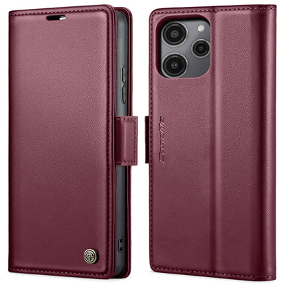 CaseMe 023 Butterfly Buckle Litchi Texture RFID Anti-theft Leather Phone Case, For Xiaomi Redmi Note 13 5G, For Xiaomi Redmi Note 13 Pro+ 5G, For Xiaomi Redmi Note 13 Pro 5G, For Xiaomi Redmi 12 4G／12 5G／Note 12R／POCO M6 Pro 5G