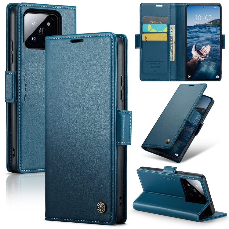 CaseMe 023 Butterfly Buckle Litchi Texture RFID Anti-theft Leather Phone Case, For Xiaomi Poco X6 Pro 5G/Redmi K70E 5G, For Xiaomi Poco X6 5G, For Xiaomi 14 Pro, For Xiaomi 14
