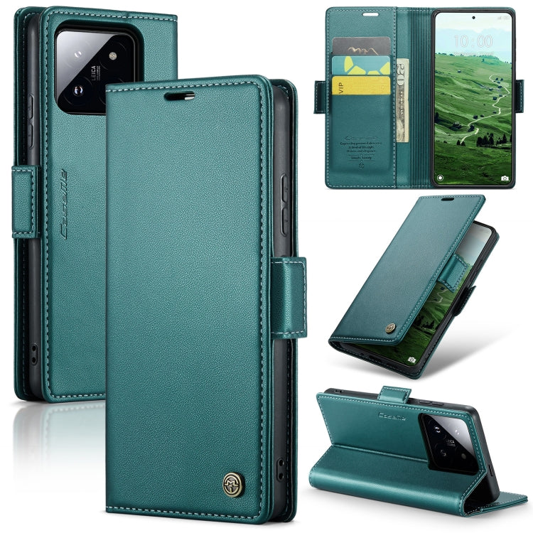 CaseMe 023 Butterfly Buckle Litchi Texture RFID Anti-theft Leather Phone Case, For Xiaomi Poco X6 Pro 5G/Redmi K70E 5G, For Xiaomi Poco X6 5G, For Xiaomi 14 Pro, For Xiaomi 14