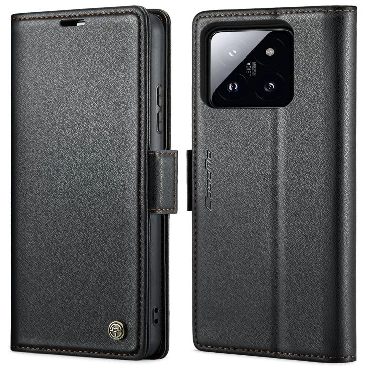 CaseMe 023 Butterfly Buckle Litchi Texture RFID Anti-theft Leather Phone Case, For Xiaomi Poco X6 Pro 5G/Redmi K70E 5G, For Xiaomi Poco X6 5G, For Xiaomi 14 Pro, For Xiaomi 14