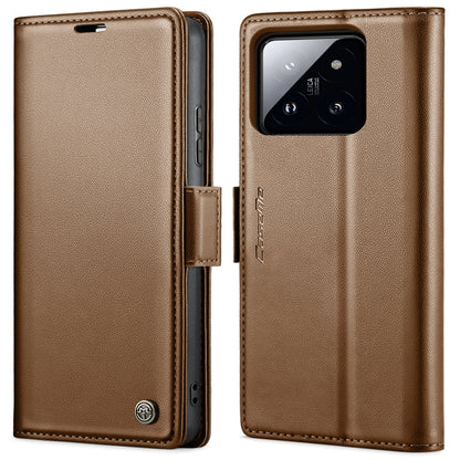 CaseMe 023 Butterfly Buckle Litchi Texture RFID Anti-theft Leather Phone Case, For Xiaomi Poco X6 Pro 5G/Redmi K70E 5G, For Xiaomi Poco X6 5G, For Xiaomi 14 Pro, For Xiaomi 14