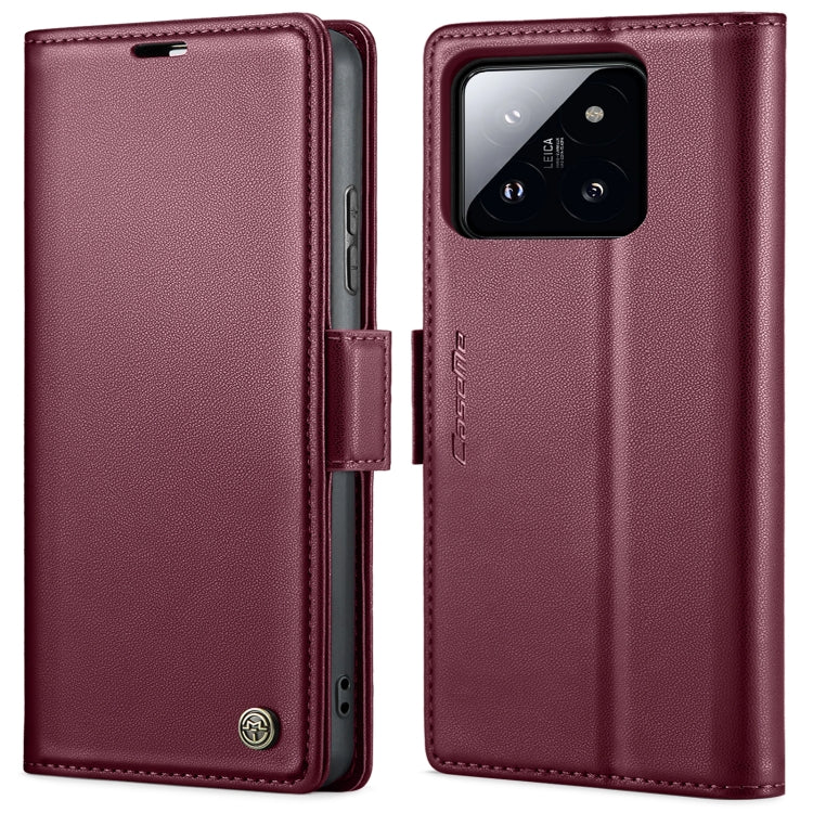 CaseMe 023 Butterfly Buckle Litchi Texture RFID Anti-theft Leather Phone Case, For Xiaomi Poco X6 Pro 5G/Redmi K70E 5G, For Xiaomi Poco X6 5G, For Xiaomi 14 Pro, For Xiaomi 14