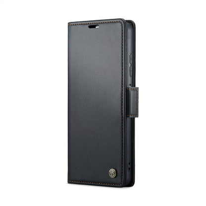 CaseMe 023 Butterfly Buckle Litchi Texture RFID Anti-theft Leather Phone Case, For Xiaomi Redmi Note 13 5G, For Xiaomi Redmi Note 13 Pro+ 5G, For Xiaomi Redmi Note 13 Pro 5G, For Xiaomi Redmi 12 4G／12 5G／Note 12R／POCO M6 Pro 5G