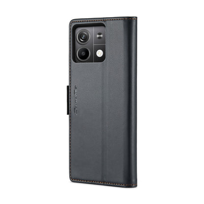 CaseMe 023 Butterfly Buckle Litchi Texture RFID Anti-theft Leather Phone Case, For Xiaomi Redmi Note 13 5G, For Xiaomi Redmi Note 13 Pro+ 5G, For Xiaomi Redmi Note 13 Pro 5G, For Xiaomi Redmi 12 4G／12 5G／Note 12R／POCO M6 Pro 5G