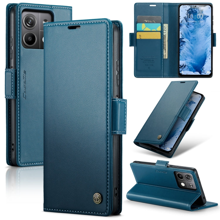 CaseMe 023 Butterfly Buckle Litchi Texture RFID Anti-theft Leather Phone Case, For Xiaomi Redmi Note 13 5G, For Xiaomi Redmi Note 13 Pro+ 5G, For Xiaomi Redmi Note 13 Pro 5G, For Xiaomi Redmi 12 4G／12 5G／Note 12R／POCO M6 Pro 5G