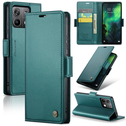 CaseMe 023 Butterfly Buckle Litchi Texture RFID Anti-theft Leather Phone Case, For Xiaomi Redmi Note 13 5G, For Xiaomi Redmi Note 13 Pro+ 5G, For Xiaomi Redmi Note 13 Pro 5G, For Xiaomi Redmi 12 4G／12 5G／Note 12R／POCO M6 Pro 5G