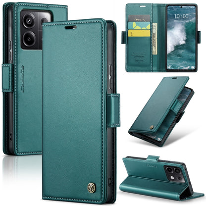 CaseMe 023 Butterfly Buckle Litchi Texture RFID Anti-theft Leather Phone Case, For Xiaomi Redmi Note 13 5G, For Xiaomi Redmi Note 13 Pro+ 5G, For Xiaomi Redmi Note 13 Pro 5G, For Xiaomi Redmi 12 4G／12 5G／Note 12R／POCO M6 Pro 5G