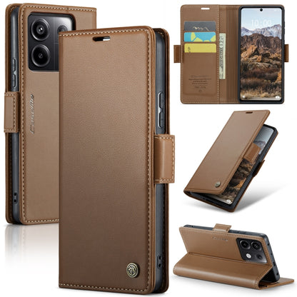 CaseMe 023 Butterfly Buckle Litchi Texture RFID Anti-theft Leather Phone Case, For Xiaomi Poco X6 Pro 5G/Redmi K70E 5G, For Xiaomi Poco X6 5G, For Xiaomi 14 Pro, For Xiaomi 14