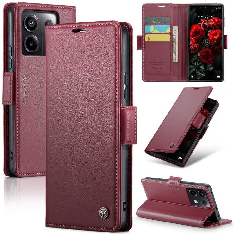 CaseMe 023 Butterfly Buckle Litchi Texture RFID Anti-theft Leather Phone Case, For Xiaomi Poco X6 Pro 5G/Redmi K70E 5G, For Xiaomi Poco X6 5G, For Xiaomi 14 Pro, For Xiaomi 14