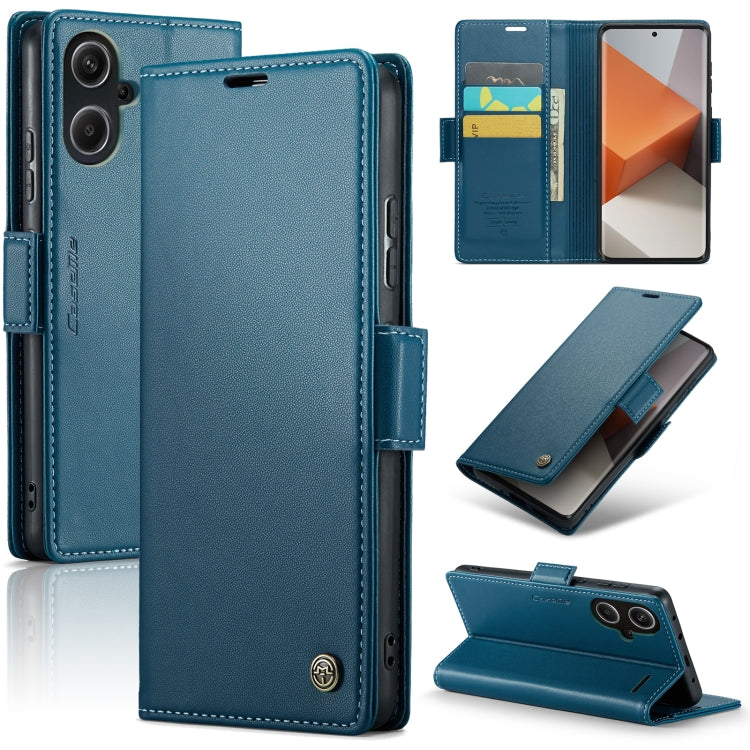 CaseMe 023 Butterfly Buckle Litchi Texture RFID Anti-theft Leather Phone Case, For Xiaomi Redmi Note 13 5G, For Xiaomi Redmi Note 13 Pro+ 5G, For Xiaomi Redmi Note 13 Pro 5G, For Xiaomi Redmi 12 4G／12 5G／Note 12R／POCO M6 Pro 5G