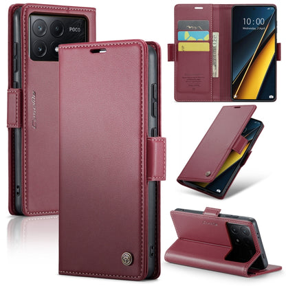 CaseMe 023 Butterfly Buckle Litchi Texture RFID Anti-theft Leather Phone Case, For Xiaomi Poco X6 Pro 5G/Redmi K70E 5G, For Xiaomi Poco X6 5G, For Xiaomi 14 Pro, For Xiaomi 14