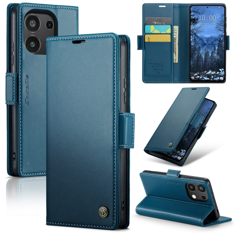 CaseMe 023 Butterfly Buckle Litchi Texture RFID Anti-theft Leather Phone Case, For Xiaomi Redmi Note 13 Pro 4G, For Xiaomi Redmi Note 13 4G, For Xiaomi Redmi 13C 4G / 13C 5G, For Xiaomi Poco C65 4G