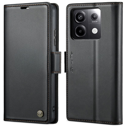 CaseMe 023 Butterfly Buckle Litchi Texture RFID Anti-theft Leather Phone Case, For Xiaomi Redmi Note 13 Pro 4G, For Xiaomi Redmi Note 13 4G, For Xiaomi Redmi 13C 4G / 13C 5G, For Xiaomi Poco C65 4G