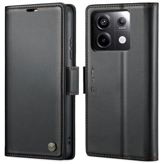 CaseMe 023 Butterfly Buckle Litchi Texture RFID Anti-theft Leather Phone Case, For Xiaomi Redmi Note 13 Pro 4G, For Xiaomi Redmi Note 13 4G, For Xiaomi Redmi 13C 4G / 13C 5G, For Xiaomi Poco C65 4G