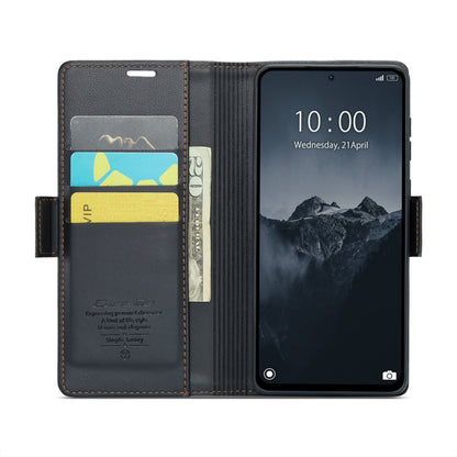 CaseMe 023 Butterfly Buckle Litchi Texture RFID Anti-theft Leather Phone Case, For Xiaomi Redmi Note 13 Pro 4G, For Xiaomi Redmi Note 13 4G, For Xiaomi Redmi 13C 4G / 13C 5G, For Xiaomi Poco C65 4G