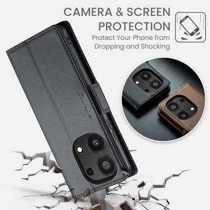 CaseMe 023 Butterfly Buckle Litchi Texture RFID Anti-theft Leather Phone Case, For Xiaomi Redmi Note 13 Pro 4G, For Xiaomi Redmi Note 13 4G, For Xiaomi Redmi 13C 4G / 13C 5G, For Xiaomi Poco C65 4G