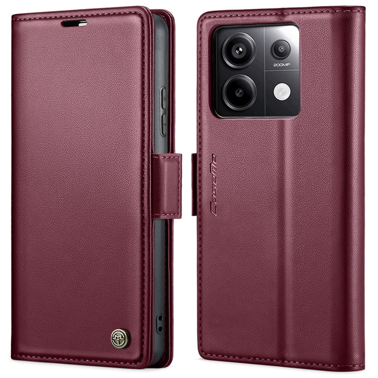 CaseMe 023 Butterfly Buckle Litchi Texture RFID Anti-theft Leather Phone Case, For Xiaomi Redmi Note 13 Pro 4G, For Xiaomi Redmi Note 13 4G, For Xiaomi Redmi 13C 4G / 13C 5G, For Xiaomi Poco C65 4G