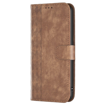 Plaid Embossed Leather Phone Case, For OPPO A94 5G / F19 Pro+ 5G, For OPPO A96 5G / Reno7 Z, For OPPO Find X6, For OPPO Find X6 Pro