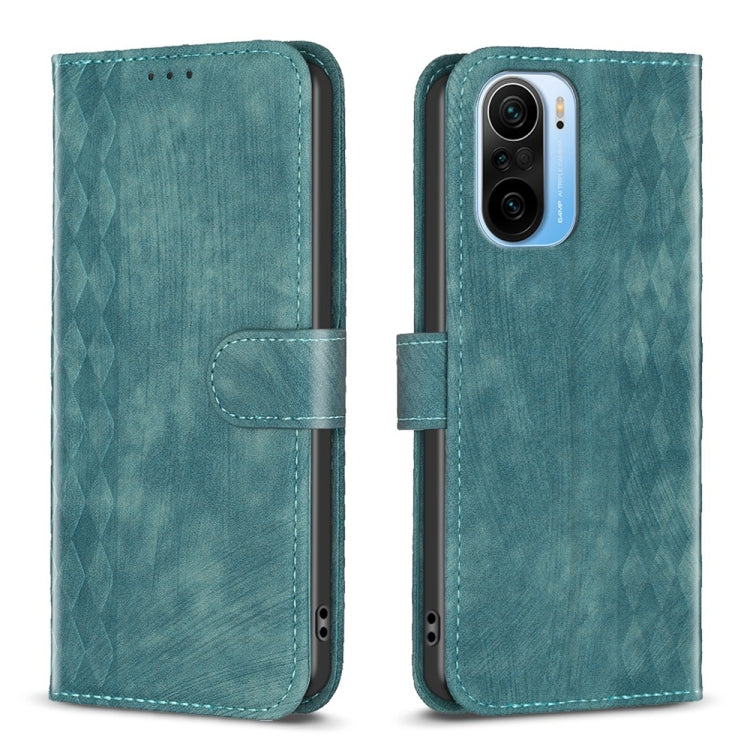 Plaid Embossed Leather Phone Case, For Xiaomi 11i / Redmi K40, For Xiaomi 12 Pro, For Xiaomi 12, For Xiaomi 11T / 11T Pro