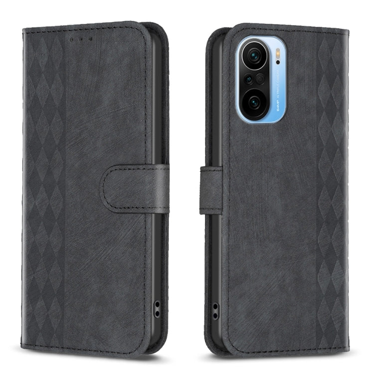 Plaid Embossed Leather Phone Case, For Xiaomi 11i / Redmi K40, For Xiaomi 12 Pro, For Xiaomi 12, For Xiaomi 11T / 11T Pro