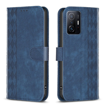Plaid Embossed Leather Phone Case, For Xiaomi 11i / Redmi K40, For Xiaomi 12 Pro, For Xiaomi 12, For Xiaomi 11T / 11T Pro