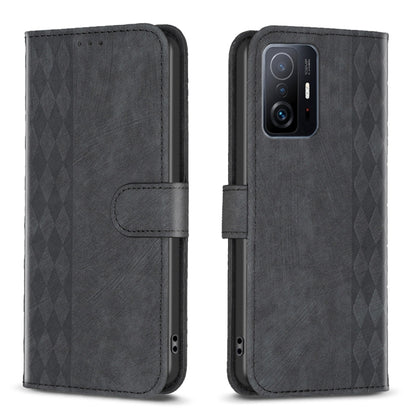 Plaid Embossed Leather Phone Case, For Xiaomi 11i / Redmi K40, For Xiaomi 12 Pro, For Xiaomi 12, For Xiaomi 11T / 11T Pro