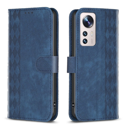 Plaid Embossed Leather Phone Case, For Xiaomi 13, For Xiaomi 12T / 12T Pro, For Xiaomi Redmi Note 11 Pro, For Xiaomi 12 Lite
