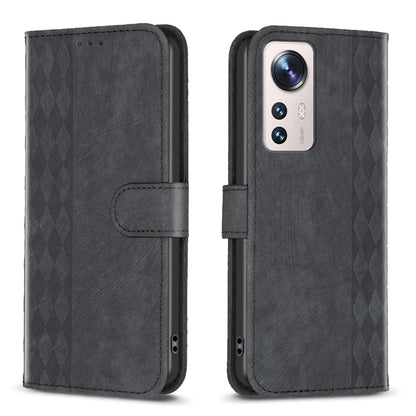 Plaid Embossed Leather Phone Case, For Xiaomi 13, For Xiaomi 12T / 12T Pro, For Xiaomi Redmi Note 11 Pro, For Xiaomi 12 Lite