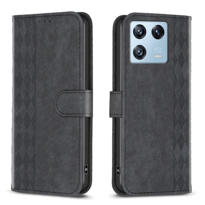 Plaid Embossed Leather Phone Case, For Xiaomi Redmi 12C, For Xiaomi 13 Lite 5G / Civi 2, For Xiaomi Redmi K60 / K60 Pro, For Xiaomi 13 Pro