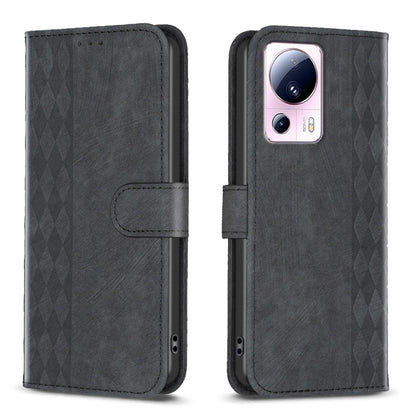 Plaid Embossed Leather Phone Case, For Xiaomi Redmi 12C, For Xiaomi 13 Lite 5G / Civi 2, For Xiaomi Redmi K60 / K60 Pro, For Xiaomi 13 Pro