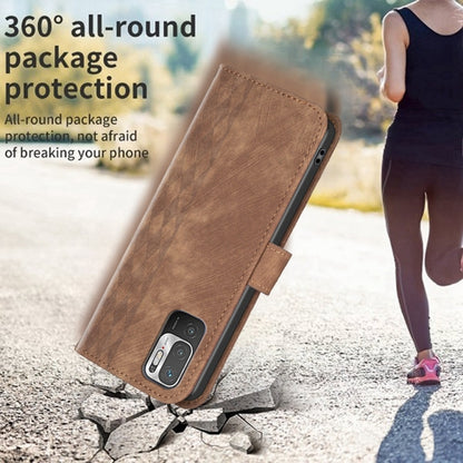 Plaid Embossed Leather Phone Case, For Xiaomi Poco M3 Pro, For Xiaomi 11 Lite, For Xiaomi Redmi Note 10 4G, For Xiaomi Redmi Note 10 Pro