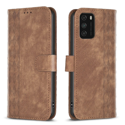 Plaid Embossed Leather Phone Case, For Xiaomi Poco M3 CN Version, For Xiaomi Poco X3 / X3 NFC, For Xiaomi Redmi 9A, For Xiaomi Redmi 9