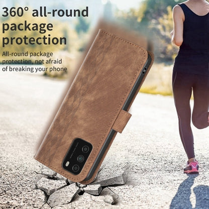 Plaid Embossed Leather Phone Case, For Xiaomi Poco M3 CN Version, For Xiaomi Poco X3 / X3 NFC, For Xiaomi Redmi 9A, For Xiaomi Redmi 9